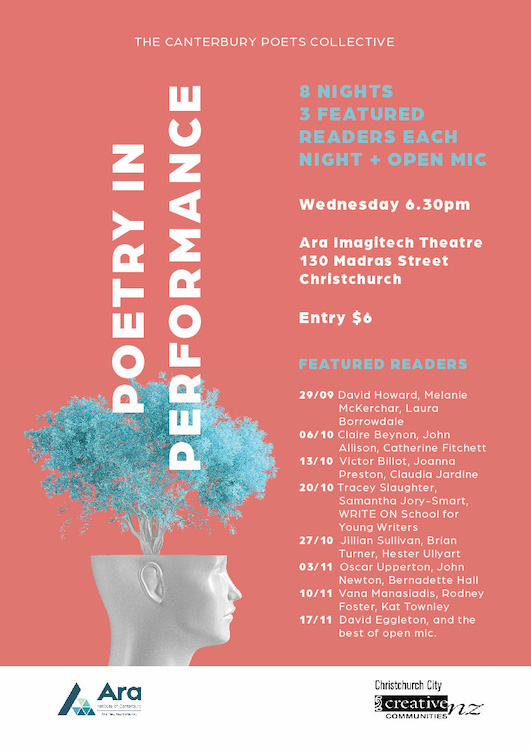 poster for the 2021 Poetry in Performance season