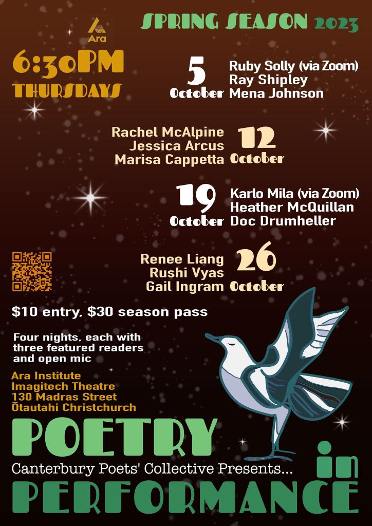 Poster for the Spring 2023 readings